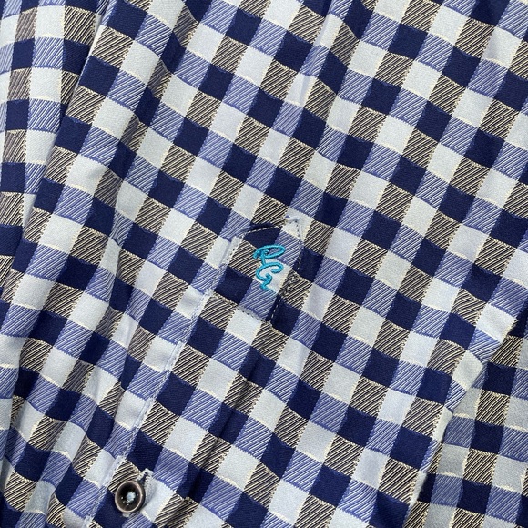 NWT Robert Graham Blue Plaid Button Up Shirt - Picture 5 of 5